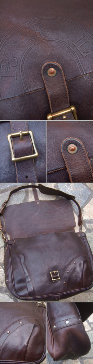 RRL ( DOUBLE RL ダブルアールエル ) ” ビンテージ メールバッグ