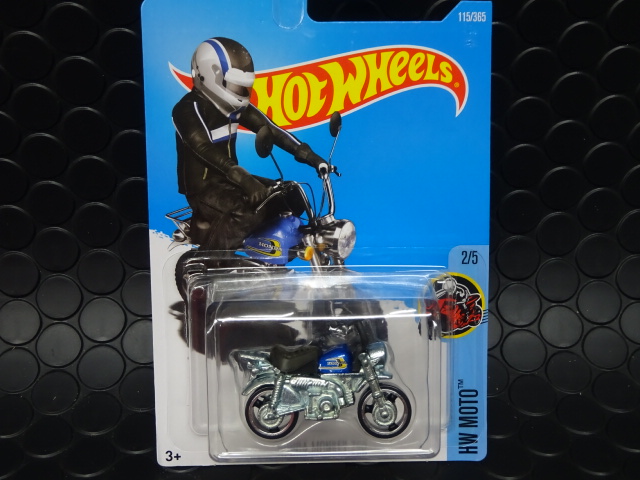 ﾎｯﾄｳｨｰﾙ 1/64 ﾀﾞｲｷｬｽﾄﾓﾃﾞﾙ 激レア☆HONDA MONKY Z50 ブルー！ ☆ホット