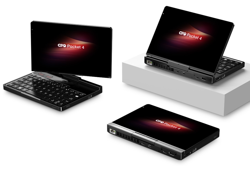8.8インチAMD Ryzen AI 9 HX 370搭載ゲーミングUMPC「GPD Pocket 4