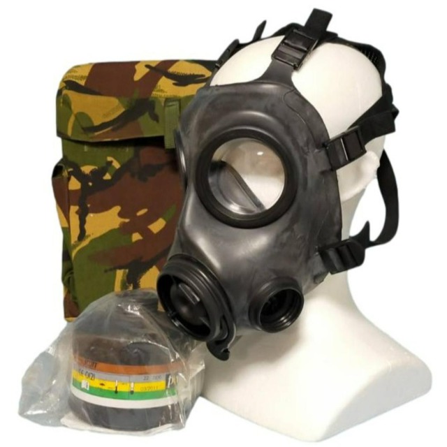 イギリス軍 FM12レスピレーターマスクフルセット 専用バッグ付き s10