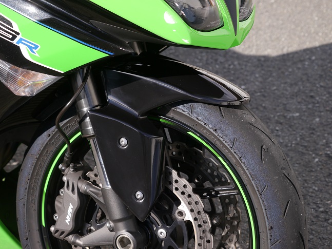 09~12 ZX-6R ﾌﾛﾝﾄﾌｪﾝﾀﾞｰ/黒ゲル | EIGHT （才谷屋ファクトリー､HEART）