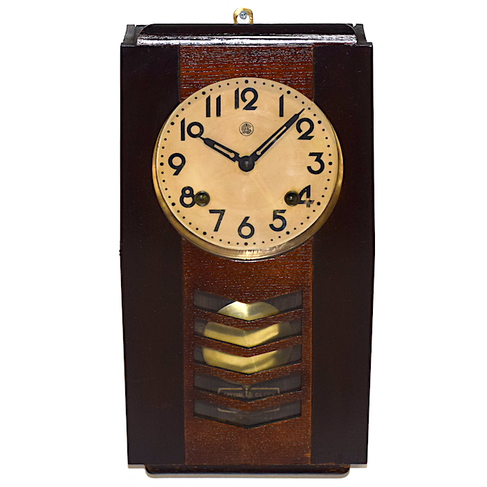 愛知時計 変形箱型柱時計 昭和20年代後半頃【W317】 | れとろくろっく