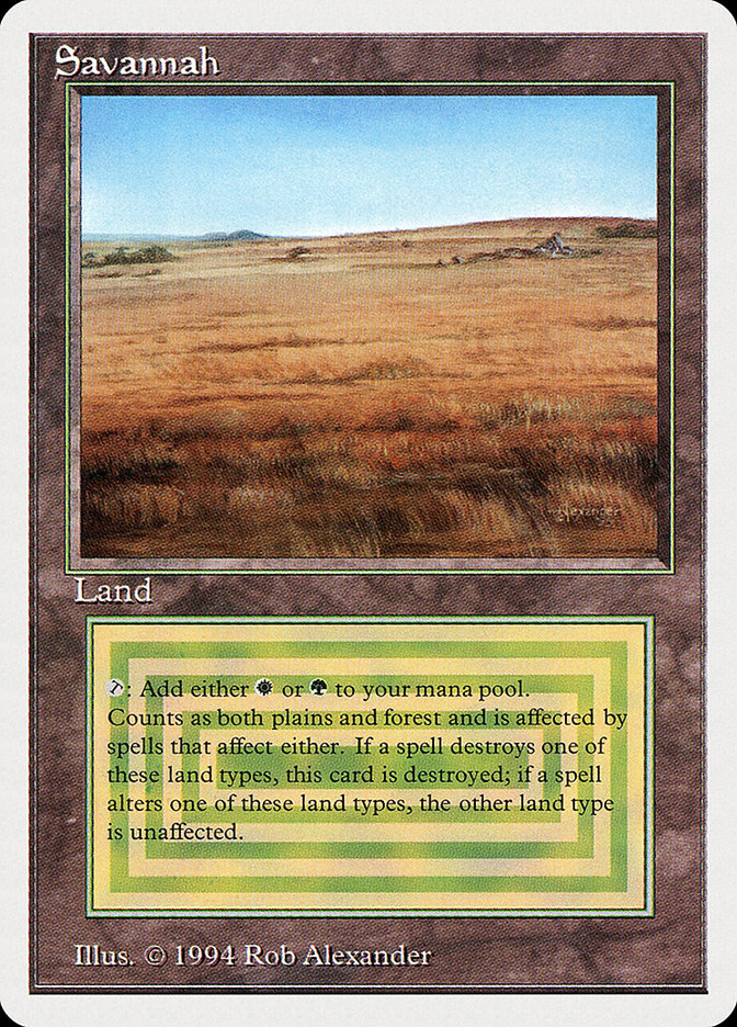 Savannah · Summer Magic / Edgar (SUM) #285 · Scryfall Magic: The