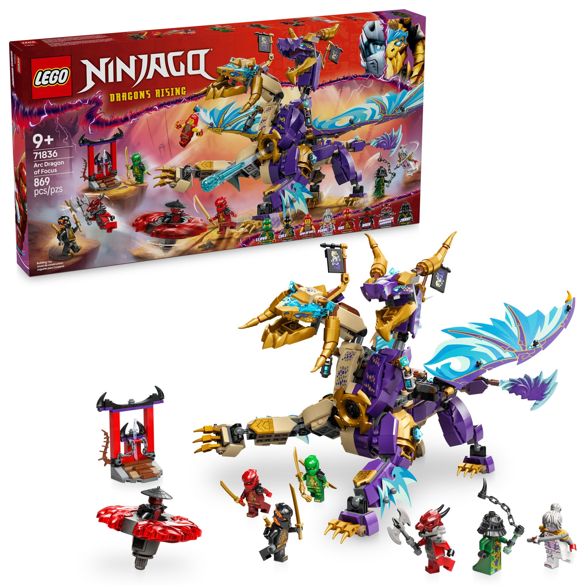 Conjunto De Brinquedos Lego Ninjago Arc Dragon Of Focus Com 8
