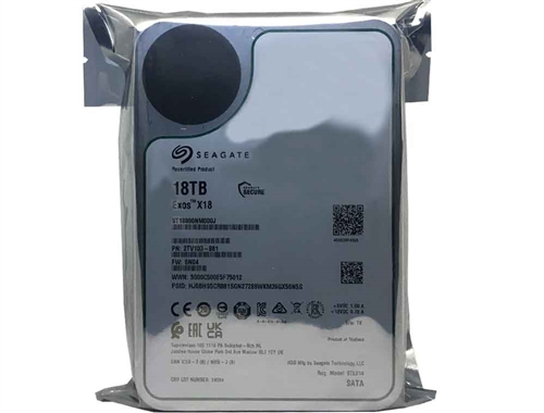 Seagate Exos X18 ST18000NM000J 18TB 7200RPM SATA 6Gb/s 256MB Cache