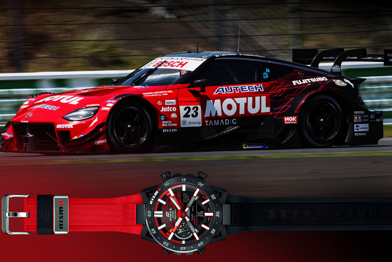 NISMO×EDIFICEコラボウォッチに、MOTUL AUTECH Zのグラフィックを採用