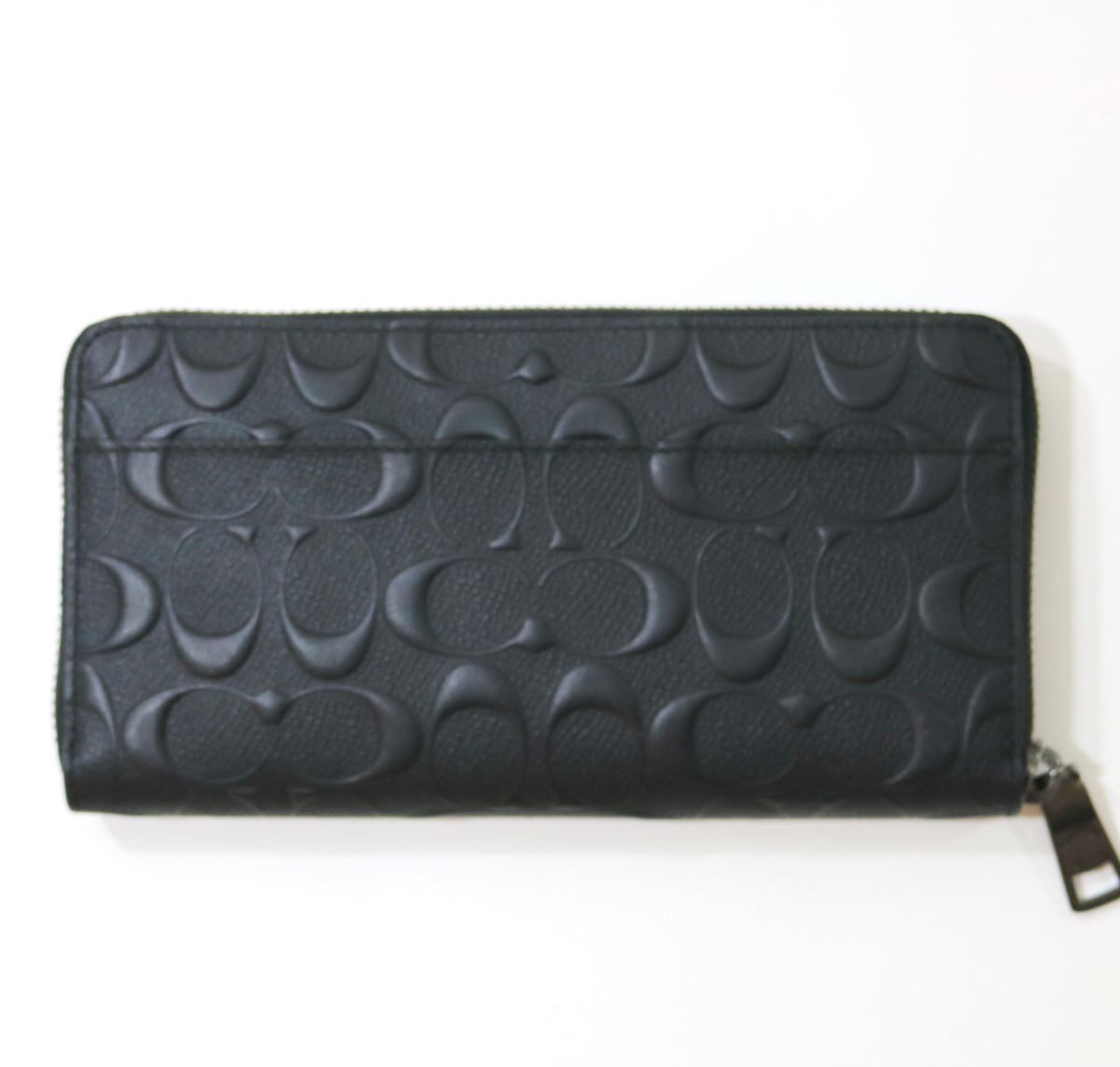 シグネチャー COACH アコーディオン ウォレット F58113黒 (Coach/長