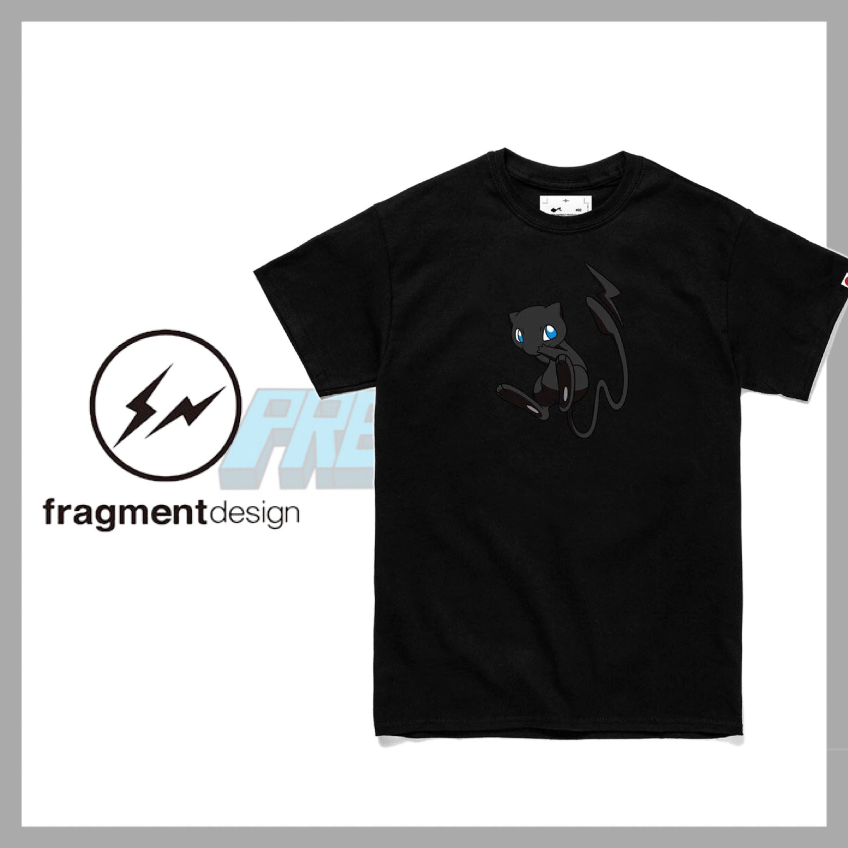 FRGMT x Pokemon ミュウ Tシャツ ブラック ポケモン (Pokemon/Tシャツ