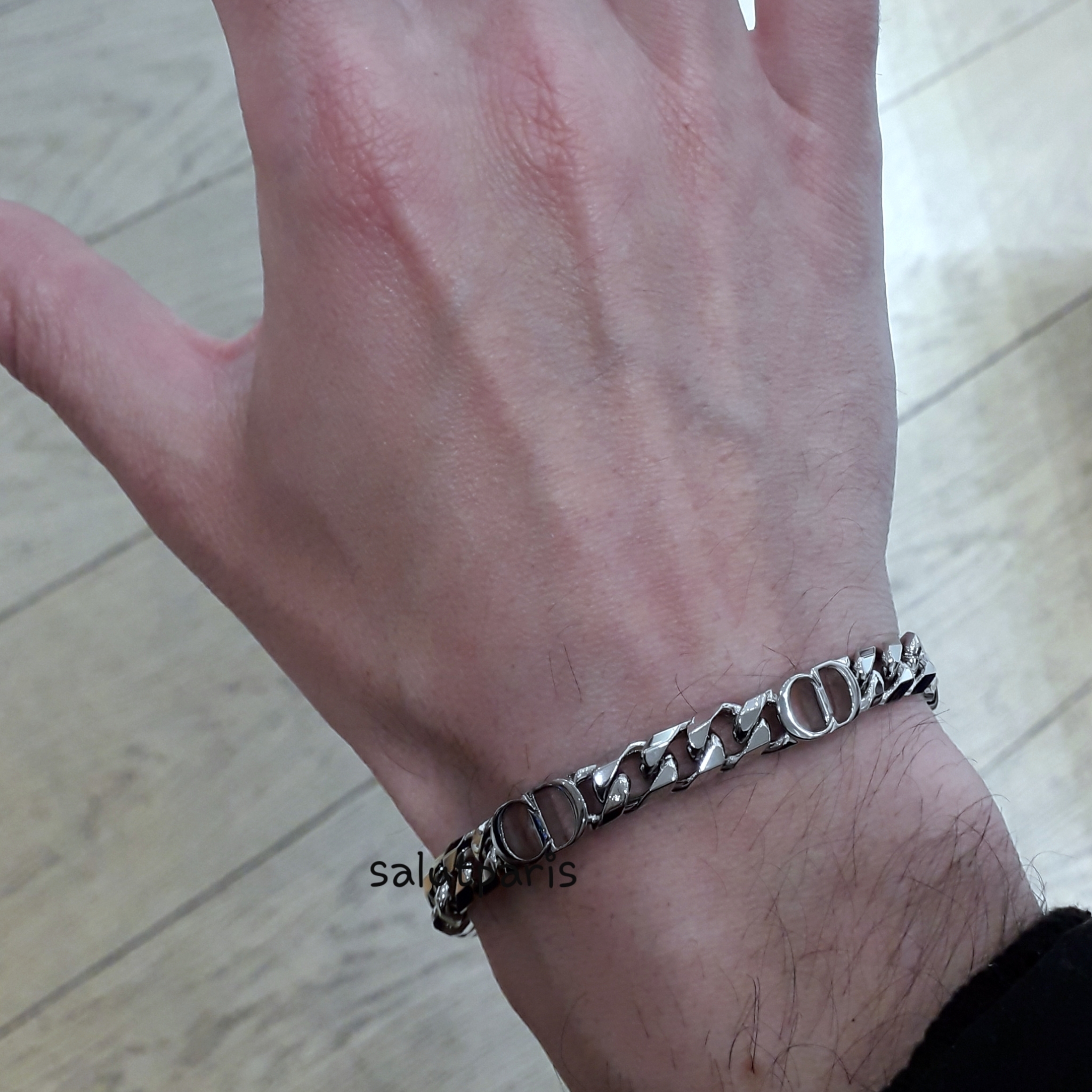 ギフトにも*送込*ディオール*CD ICONチェーンリンクブレスレット (Dior