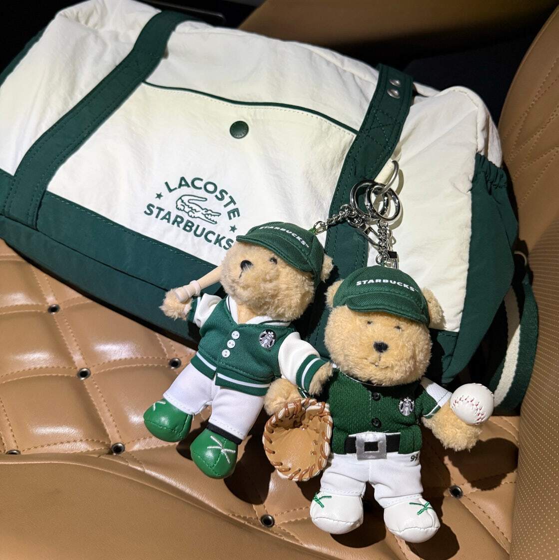 Starbucks x Lacoste Multiple Bag Green ☆人気 (Starbucks/バッグ