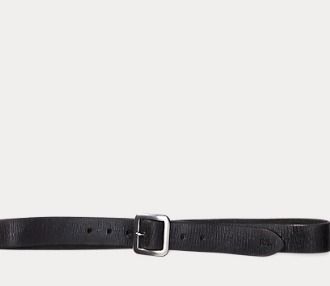 希少☆RRL(ダブルアールエル) イタリア製 ロゴ レザーベルト (RRL