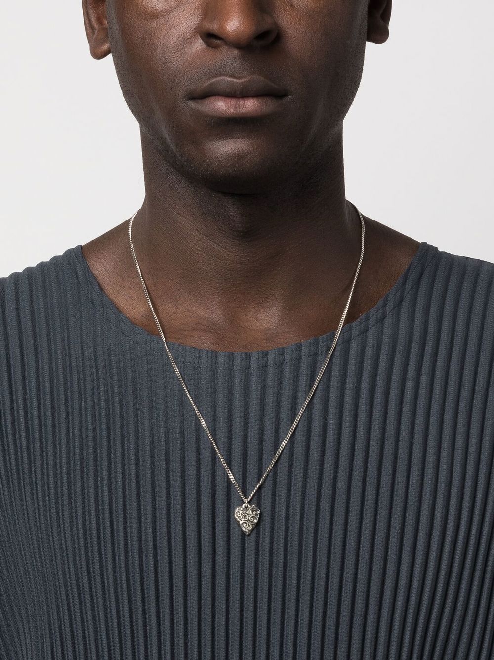 Emanuele Bicocchi Arabesque ハートペンダント ネックレス | シルバー
