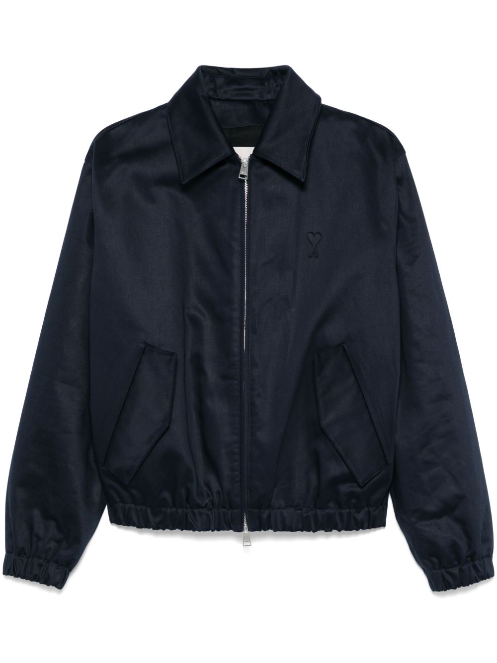 AMI Paris Ami De Coeur ボンバージャケット | ブルー | FARFETCH JP