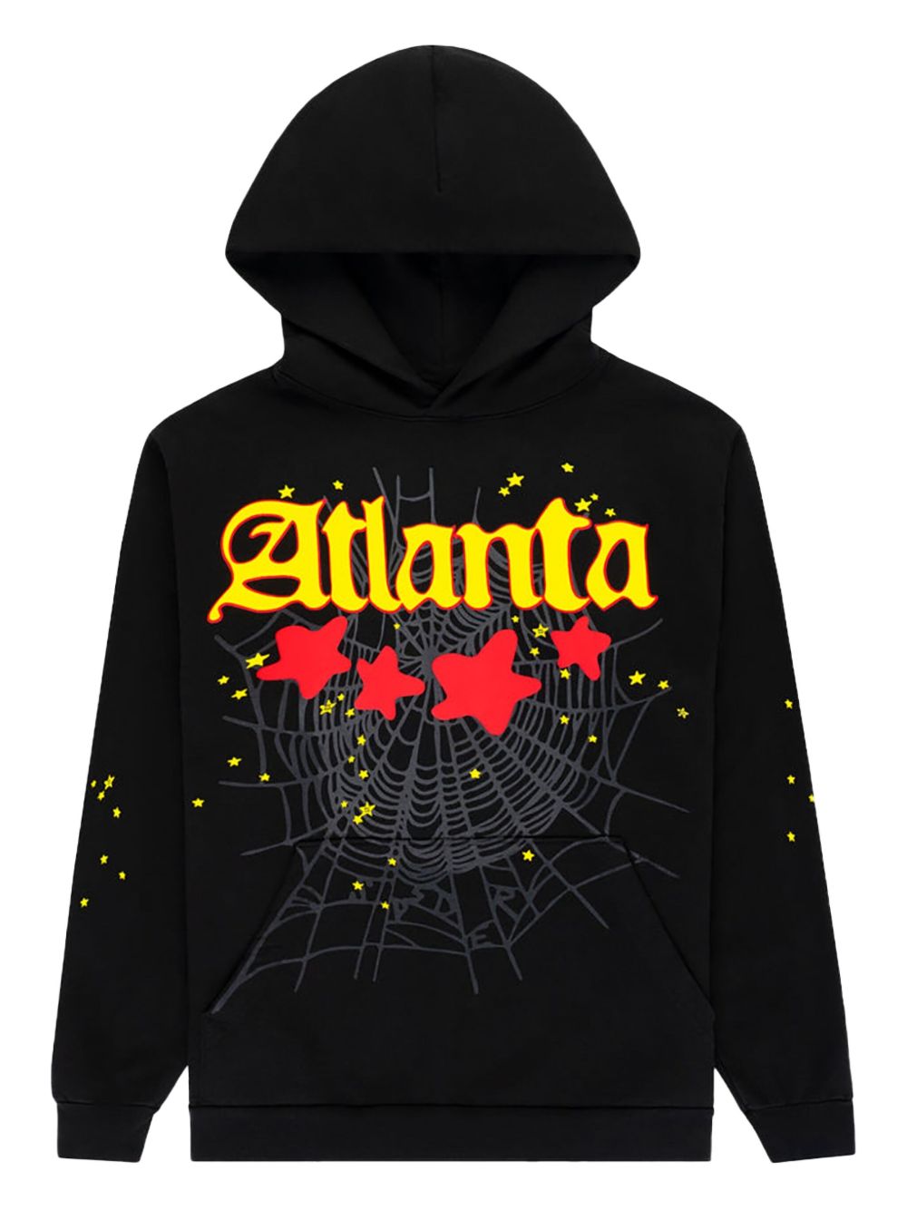 SP5DER Atlanta star-print Hoodie | Black | FARFETCH
