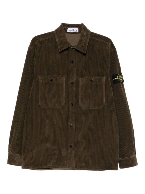 Stone Island コーデュロイ シャツジャケット | ブラウン | FARFETCH JP
