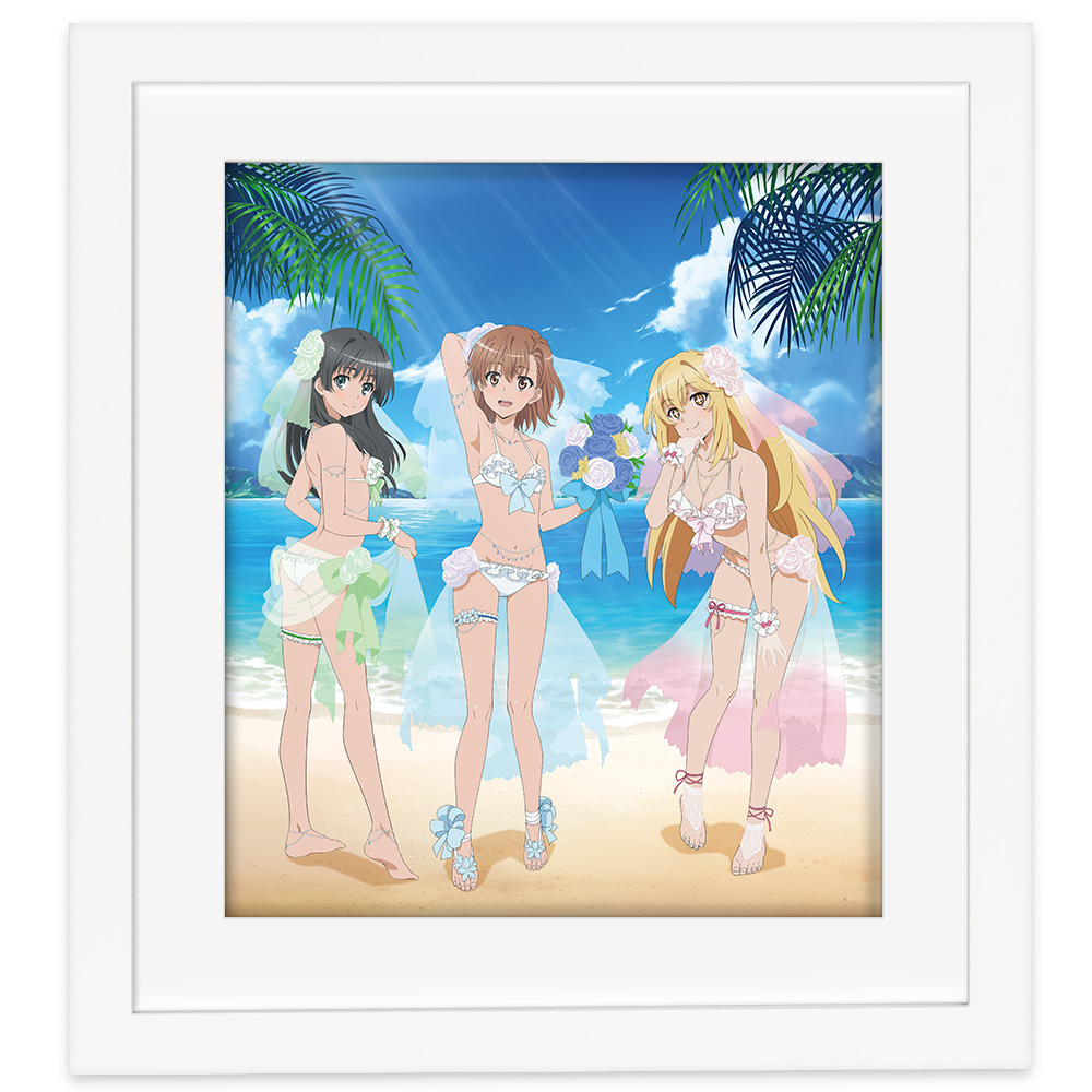 とある科学の超電磁砲T_描き下ろし複製原画（ウエディング水着