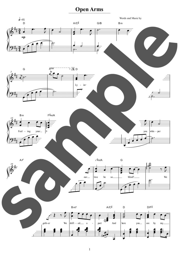 ピアノ楽譜】Endless Love / ライオネル・リッチー,ダイアナ・ロス