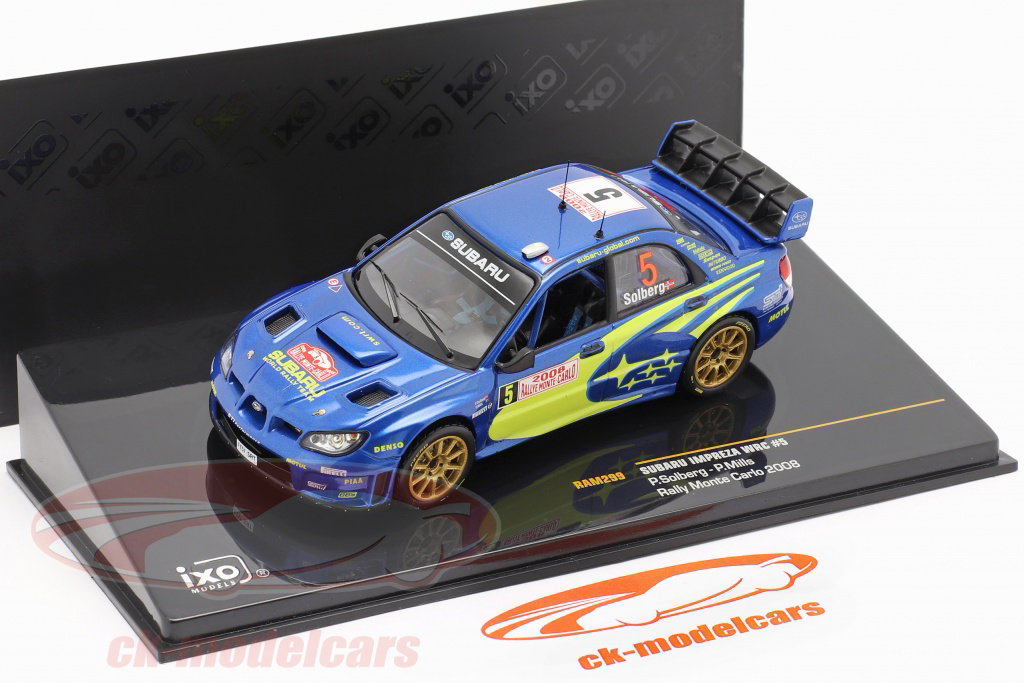 Ixo 1:43 Subaru Impreza WRC #5 rally Monte Carlo 2008 Solberg