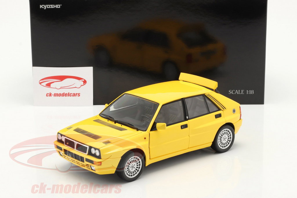 Kyosho 1:18 Lancia Delta HF Integrale Evo II year 1992 yellow