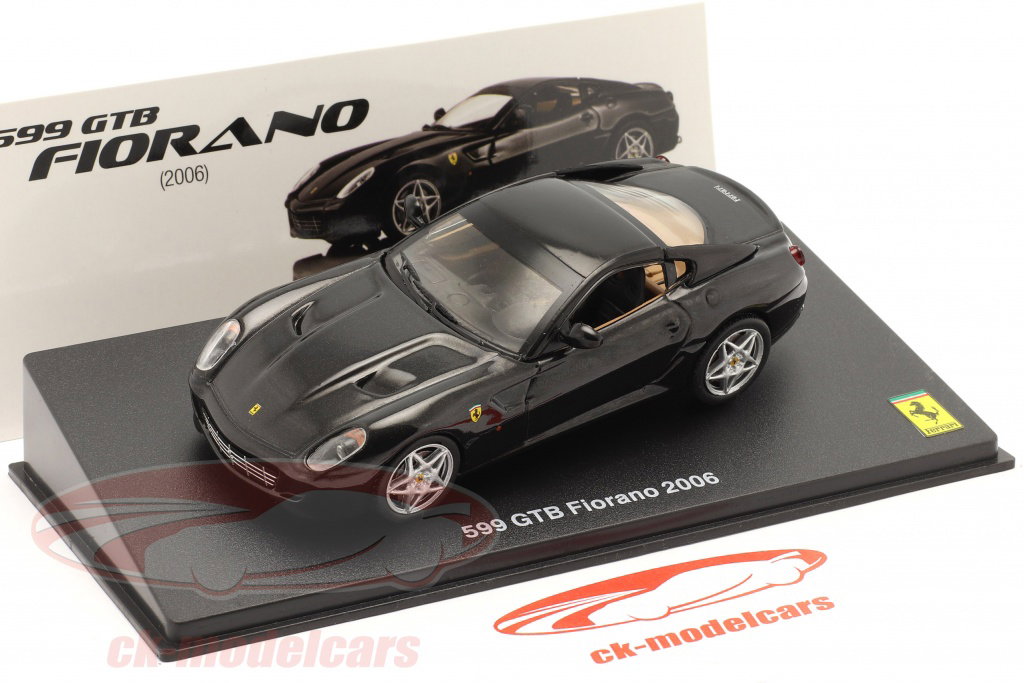 Altaya 1:43 Ferrari 599 GTB Fiorano year 2006 with showcase black