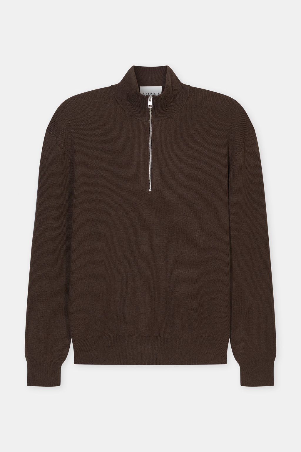 Half-zip jumper made of cotton | Closed