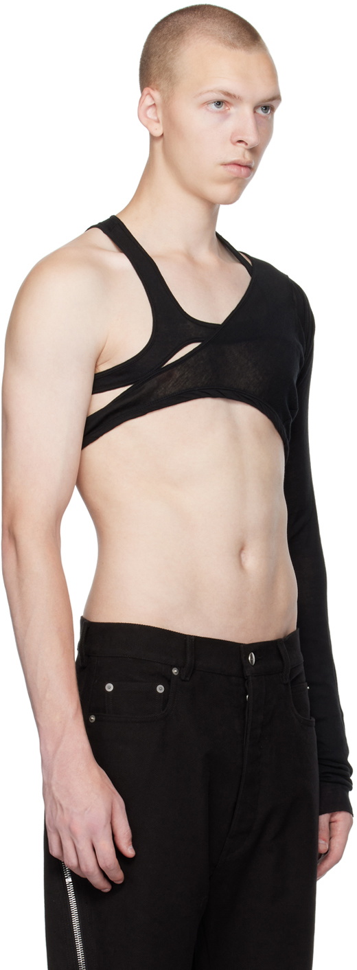 Rick Owens Black Banana Skeletank Tank Top Rick Owens