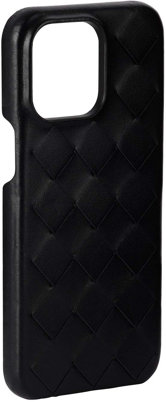 Bottega Veneta Black Intrecciato iPhone 15 Pro Max Case Bottega Veneta