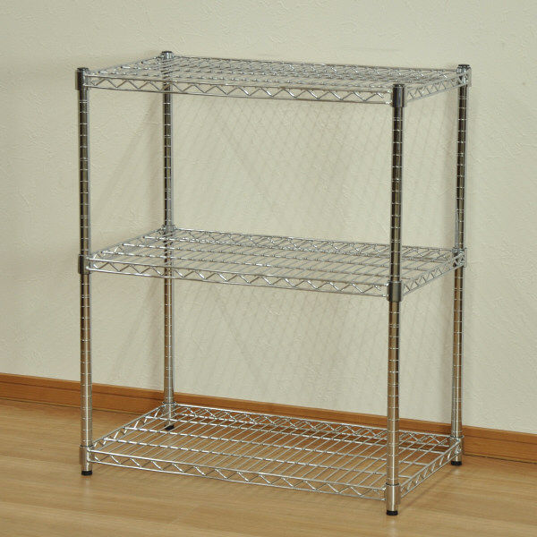 エイ・アイ・エス 直径25mmスチールラックセット 3段 幅750×奥行450×高