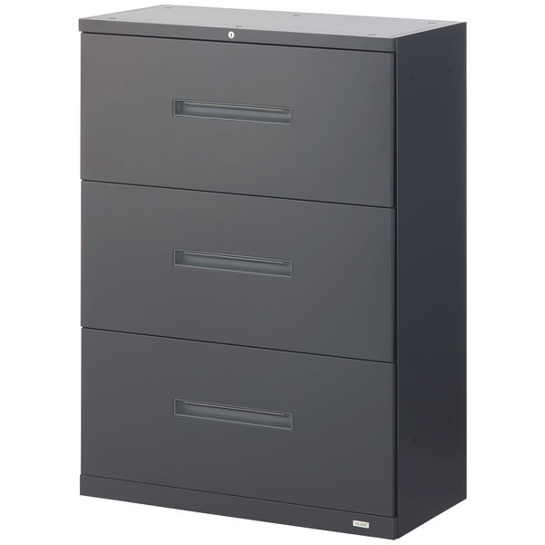 軒先渡し】オカムラ スチール収納VILLAGE ラテラルキャビネット 3段