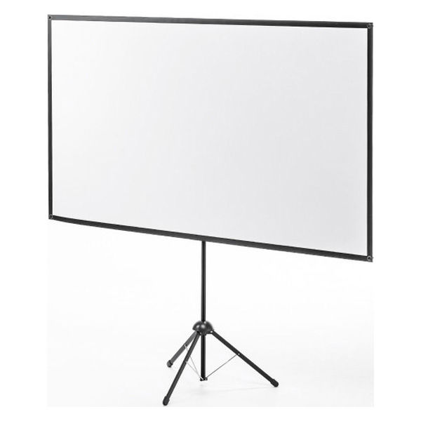 サンワサプライ プロジェクタースクリーン(80型・三脚式・コンパクト
