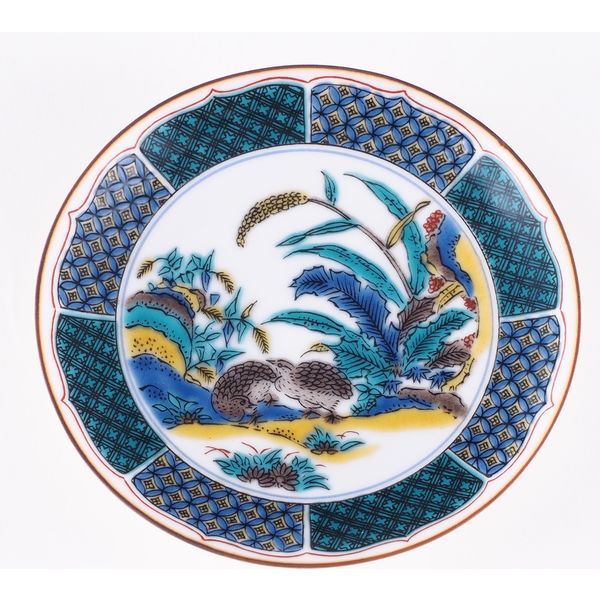 青郊 【九谷焼】豆皿名品コレクション 古九谷色絵鶉草花図 MC-13-2p 2