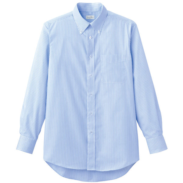 FACE MIX（フェイスミックス） メンズ 長袖シャツ ブルー S FB5017M