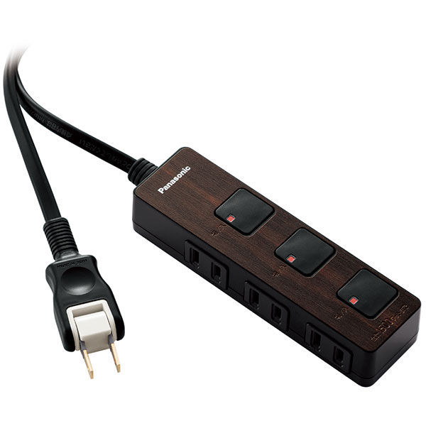 延長コード 電源タップ 2m 3個口 ザ・タップF プレミアム ダーク