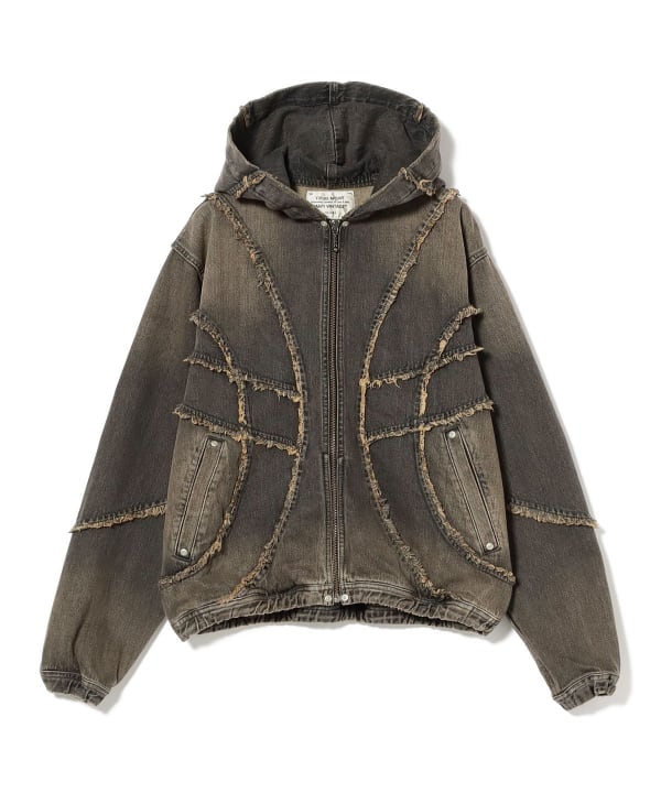 BEAMS（ビームス）FUTURE ARCHIVE /.FRINGE DENIM HOODED BLOUSON
