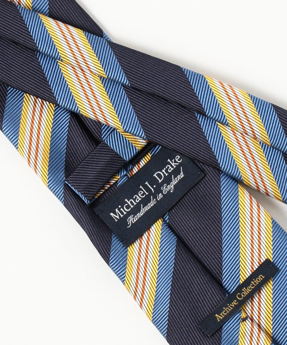 BEAMS F（ビームスF）【別注】Drake's / アーカイブ シルク ストライプ