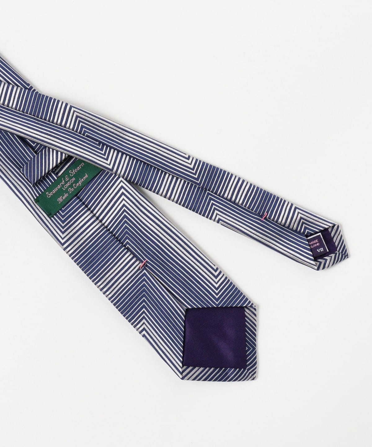 BEAMS F（ビームスF）Seaward & Stearn / シルク ジグザグ ネクタイ