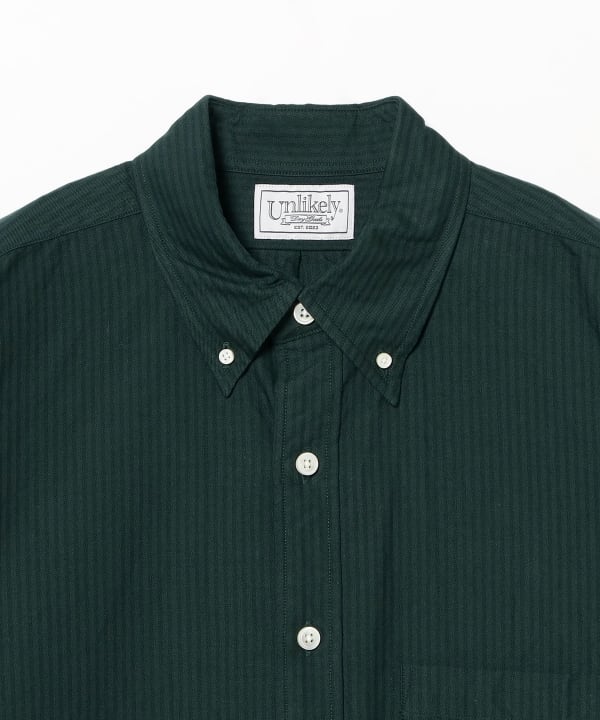 BEAMS PLUS（ビームス プラス）Unlikely / Button Down Shirts Black