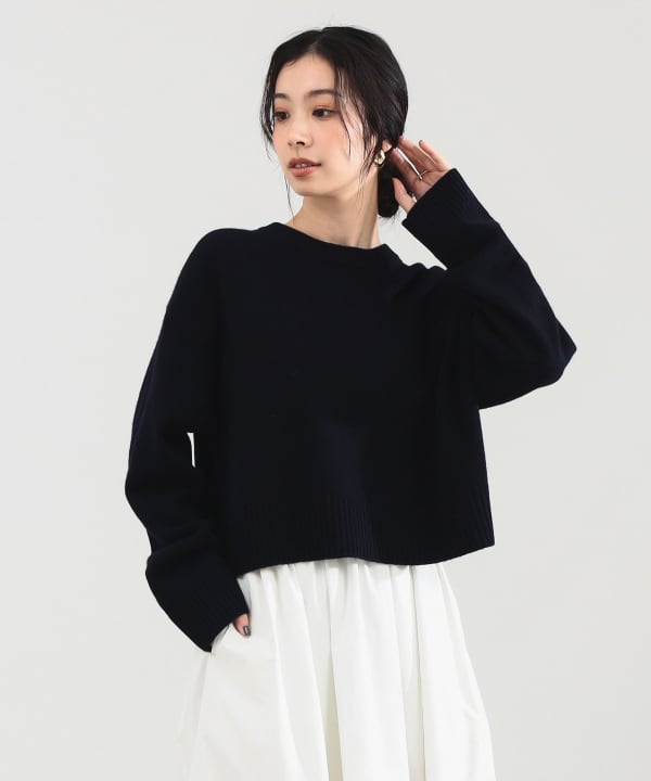 Demi-Luxe BEAMS（デミルクス ビームス）7ゲージ ウール クルーネック