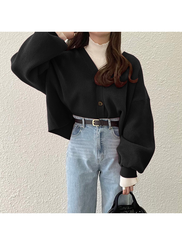 ボリュームスリーブニットカーディガン[kz32] | レディース