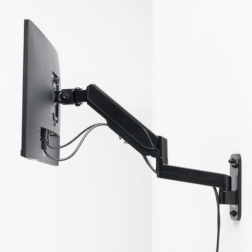 モニターアーム（壁設置・ガス圧式・32インチ対応・上下・左右調整・3