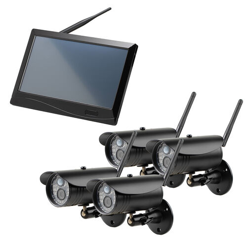 防犯カメラ（ワイヤレスモニターセット・カメラ4台＋モニター1台セット
