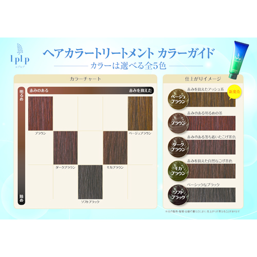 ルプルプ（LPLP） ヘアカラートリートメント ソフトブラック 200g