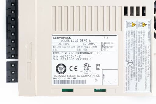 安川電機 ACサーボパック SGDS-08A01A (ソフトVer0023・14年製) | 保守