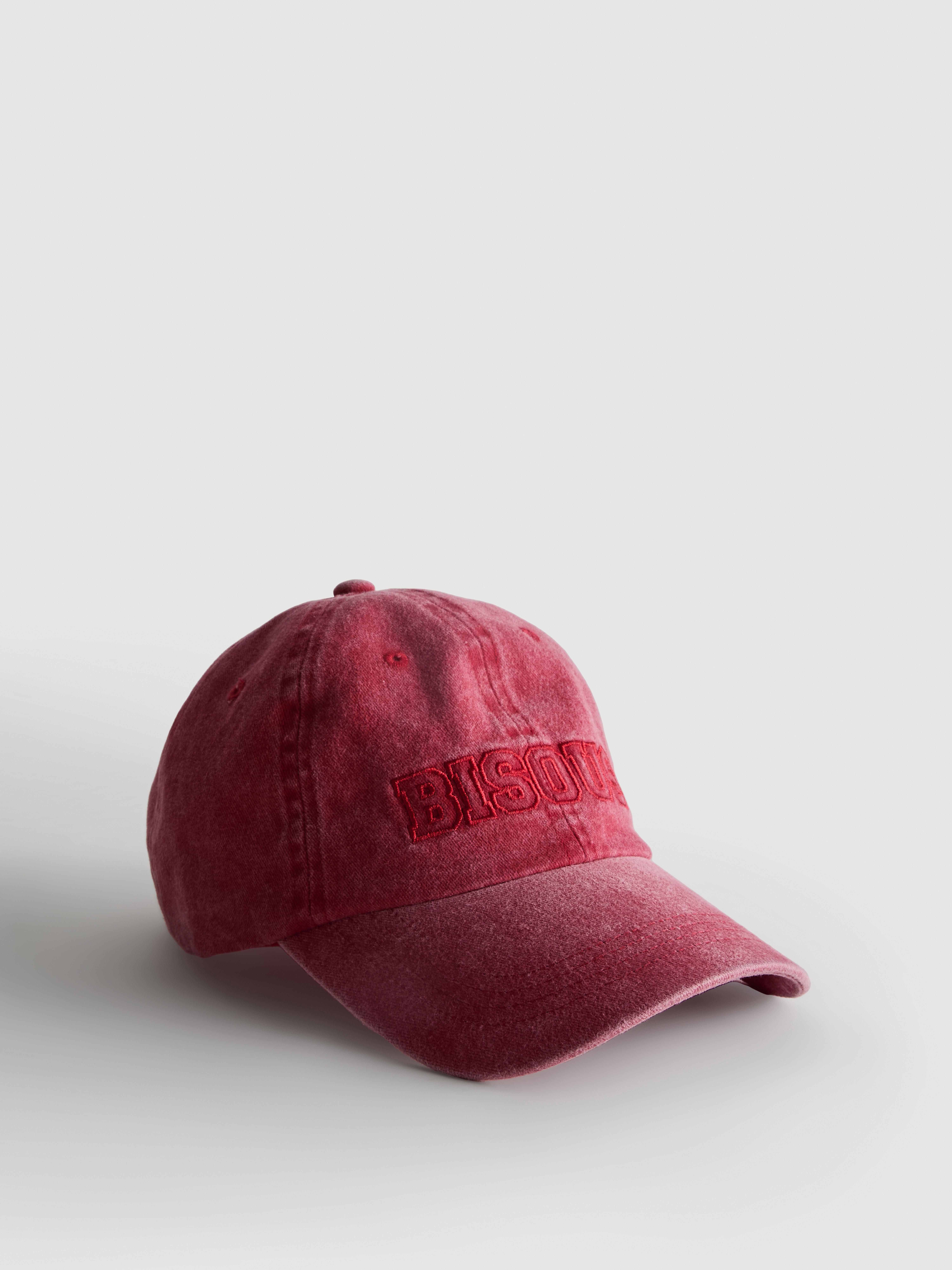 Women's Red Washed Embroidered Baseball Cap | Primark
