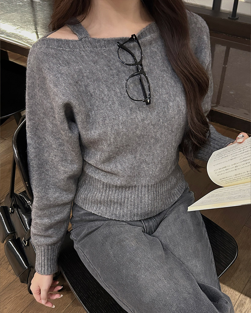 ワンショルダーストラップニット | ファッション通販サイト NUGU