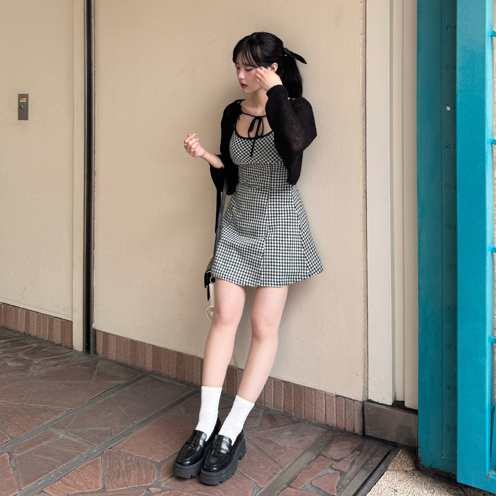 チェックミニワンピース | ファッション通販サイト NUGU