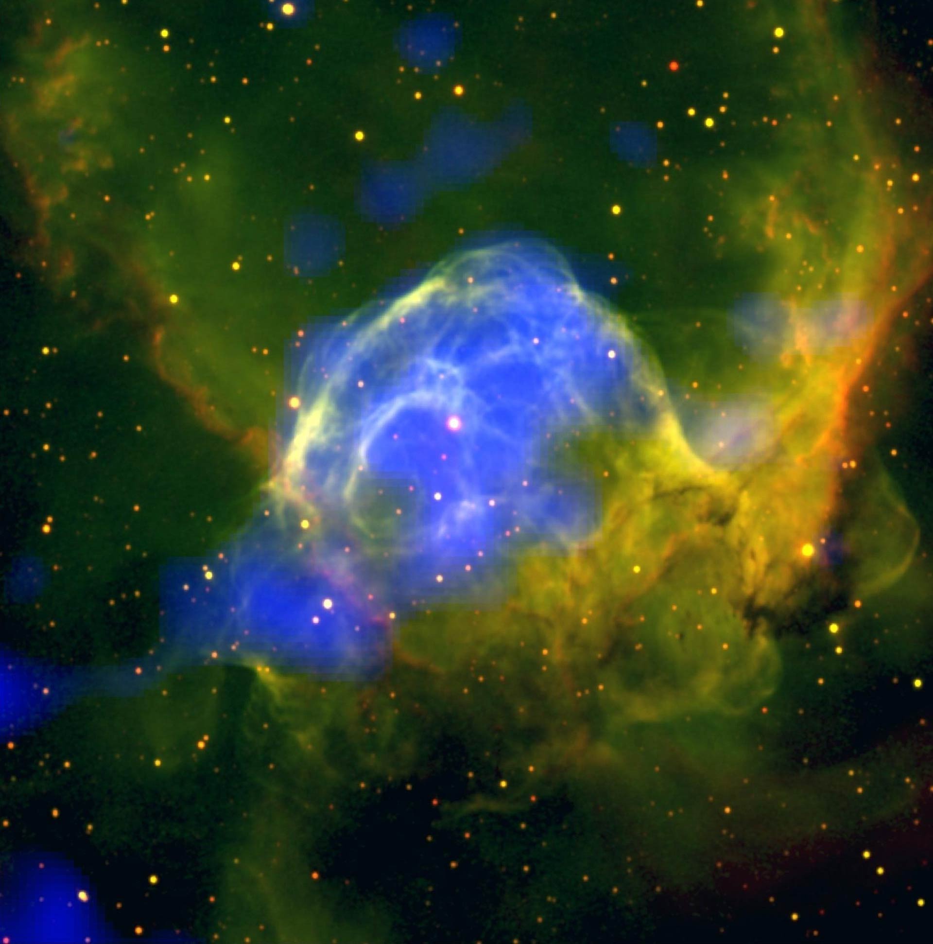 Astronomers Capture Extraordinary View of Thor's Helmet Nebula