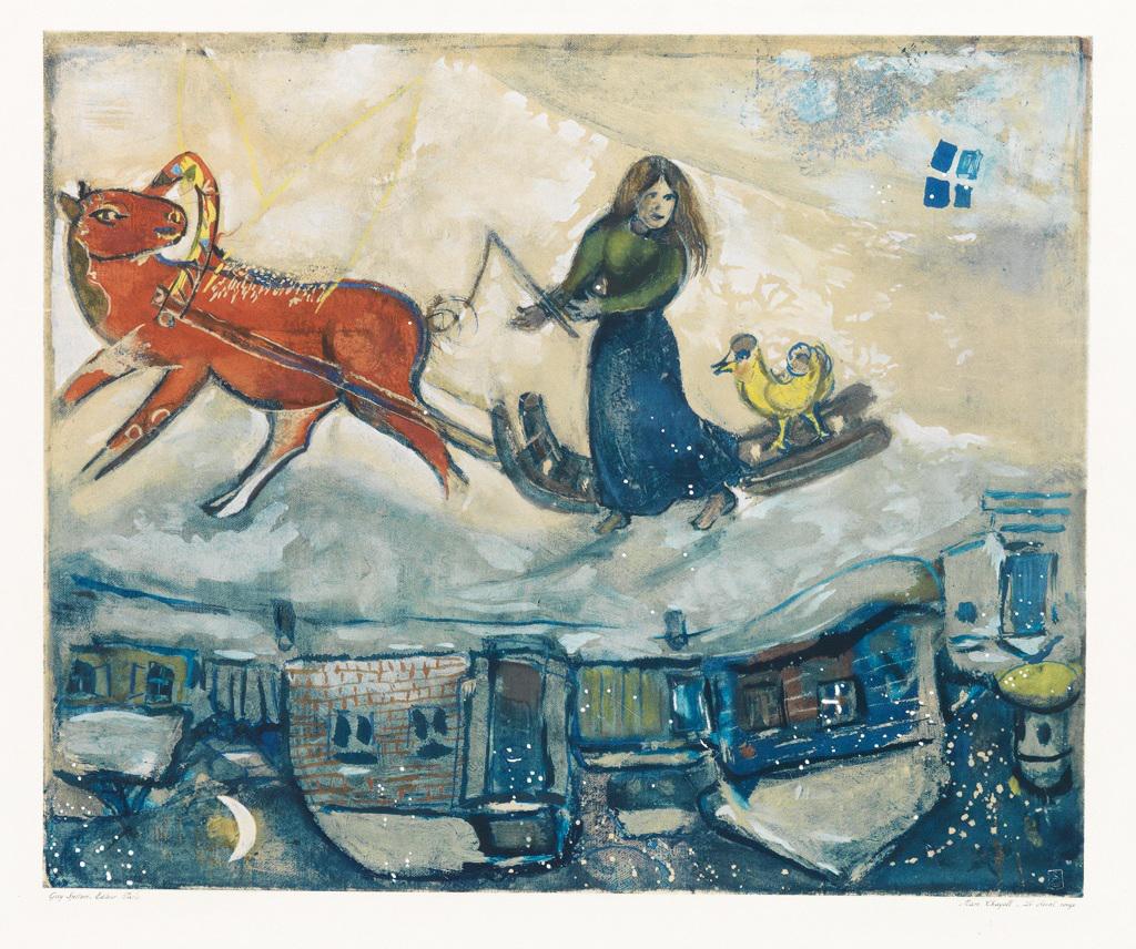 Marc Chagall Le Cheval Rouge (Signed Print) 1965 | MyArtBroker
