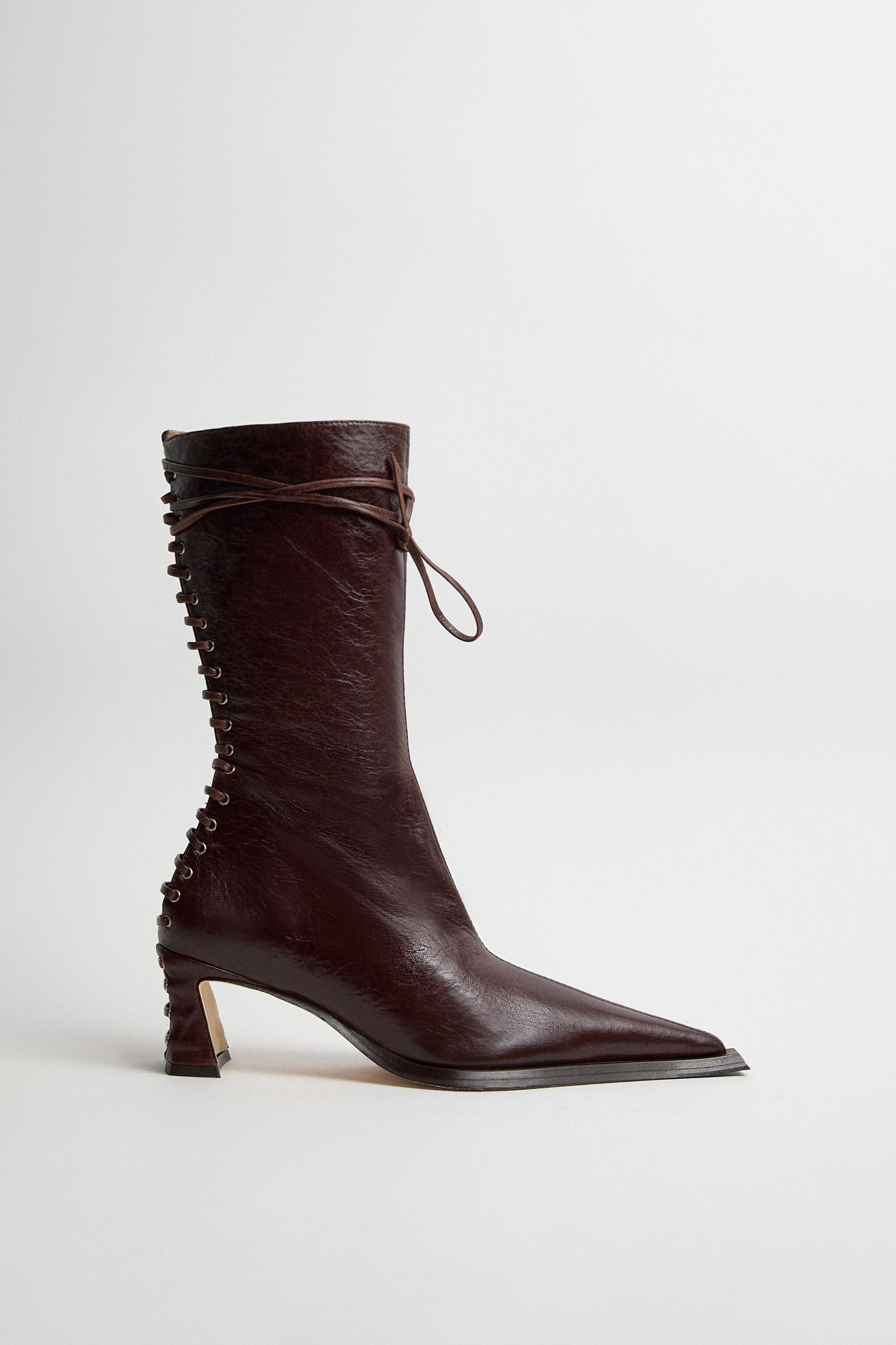 Shelley Boots - Brown Leather | Miista