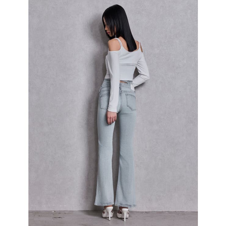 ハイウエストBACKクロスフレアパンツ[品番：MKSW0068681]｜GYDA